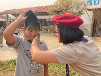 กิจกรรมเดินทางไกลลูกเสือสำรอง ของนักเรียนชั้นประถมศึกษาปีที่ 1-3