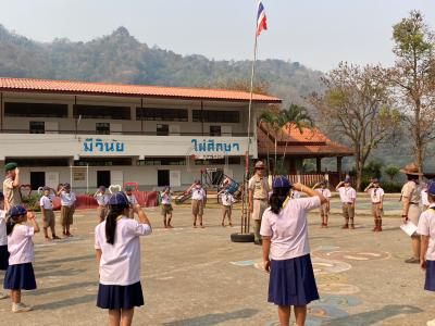 กิจกรรมเดินทางไกลลูกเสือสำรอง ของนักเรียนชั้นประถมศึกษาปีที่ 1-3