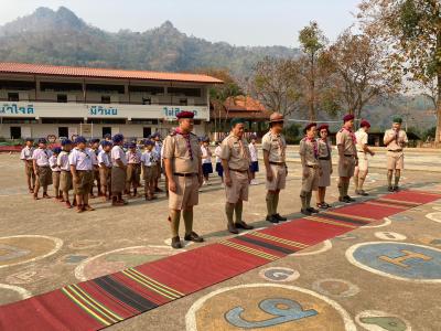 กิจกรรมเดินทางไกลลูกเสือสำรอง ของนักเรียนชั้นประถมศึกษาปีที่ 1-3