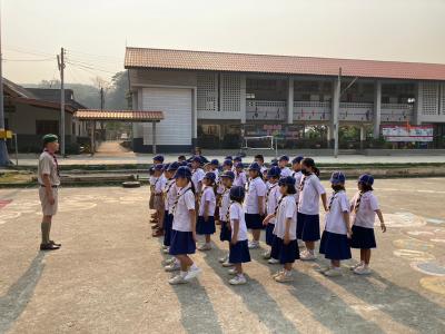 กิจกรรมเดินทางไกลลูกเสือสำรอง ของนักเรียนชั้นประถมศึกษาปีที่ 1-3